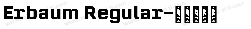 Erbaum Regular字体转换
